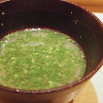 鮨 さいとう - しじみ葱味噌汁