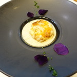 レストラン エフ アオヤマ - ラザニア　KANIMISOのカプチーノ仕立て