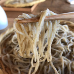 そば舎 あお - 挽き割りそば アップ