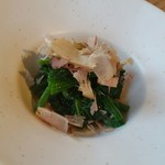 紬山荘 - ほうれん草のおひたし