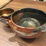 あなごと日本酒 なかむら - 最後は熱燗でーす