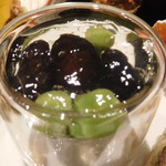 嵯峨沢館 - うすい豆　黒豆　柚子ジュレ