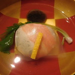 嵯峨沢館 - 吸物　吉野仕立て蟹味噌真丈