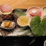 嵯峨沢館 - 海の幸　四種