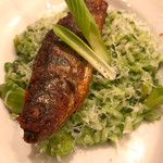 ビリエット - 岩魚のコンフィリゾット