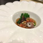 ユーロダイア - サービスでいただいた蛸 アメーラトマトのソース