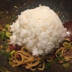 汁なし担担麺専門 キング軒 - 半ライス投入