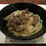 讃岐うどん大使 東京麺通団 - 肉釜玉 大(660円)