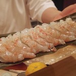 東麻布 天本 - ボタン海老昆布〆