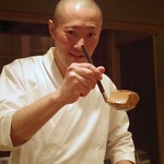 東麻布 天本 - 大きなあん肝煮だよ