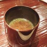 東麻布 天本 - 鯛のアラ出汁山椒赤出汁