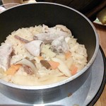 串鳥 - 釜飯が炊き上がりました。