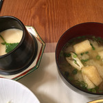 海さくら - 茶碗蒸し
      味噌汁