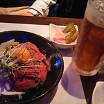 ダイニングバールがじゅまる - ローストビーフ丼セット1,000円