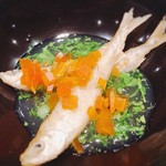 鮨 とかみ - 2017.2.  ワカサギの唐揚げ