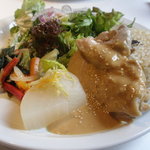 マザーエスタ - 鶏のゴマ味噌ソース