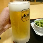 江泊温泉 和の湯 - お風呂上がりの生ビール