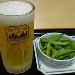 江泊温泉 和の湯 - つまみは枝豆