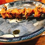 粋仙 - 心臓刺身を頼むと付いてくる串焼き‼︎動脈らしい