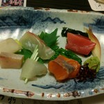 北新地 穂の河 - お刺身と春野菜