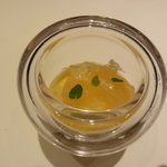 フロリレージュ - ⑧デザート１：水晶文旦と温かいココナッツミルク