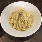 麺屋りゅう - チーズつけめんの麺（並盛）（平打ち）