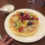 ターコイズ - フルーツパンケーキ3等分