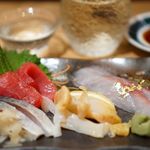 Kanazawa Maimon Zushi Tamahime - 刺身4点盛