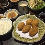 明日葉 - カキフライ定食