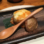 扇規 - 芽キャベツと蟹のグラタン