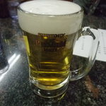 ラーメン・トンチャンあきら - 生ビールです。プレミアムモルツを出してくれるんです☆