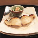 京料理 藤本 - 鰆の味噌幽庵焼き　小松菜の胡麻和え