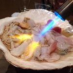 産直屋 たか - 大分別府産はまぐり、瀬戸内産ヒオウギ貝