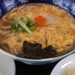 つる庵 - たまごとじうどん