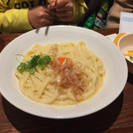 6歳チビの釜玉　余裕の完食