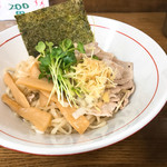 きくや - 生姜和え麺withトリポタ汁〜見澤製麺ピロピロバージョン1.5玉〜880円