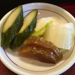 Unagi Shikinouta - 奈良漬のついた香の物