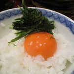 滋味 康月 - 同行者注文のTKG　海苔は熊本八代の青海苔