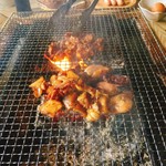 ろばたやき山ろく - タレ焼きとホルモンファイヤー(^^)