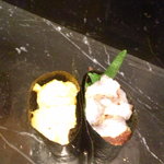 ウニとナマコの軍艦