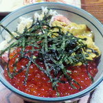 味喜屋 - 三色丼（イクラ・ウニ・カニ）