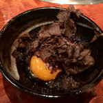 よろにく - ザブトンのすき焼きのタレ　追加のトリュフ