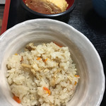 千束そば - かやくご飯も、好きな味です。