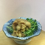 胶原蛋白和营养丰富的炒鸡皮凉拌豆苗