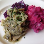 フチテイ ア ヴ - 赤キャベツ、茄子、ビーツのマリネサラダ　３種のアップ