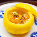 松川 - 白子と雲丹の柚子釜