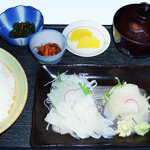 味鮮まえかわ - いか刺し定食