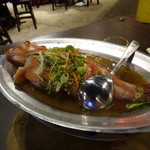 33區熱炒生猛海鮮 - 紅條（ハタでしょう）の清蒸