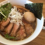 湖麺屋 リールカフェ - 特製正油ラーメン税込1080円