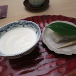 青山　仁 - 椿餅 酒粕プリン